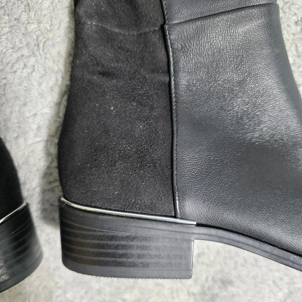 Alfani‎ Ludlowe Black Leather Over the Knee High Boots Women's Size 5.5M NEW